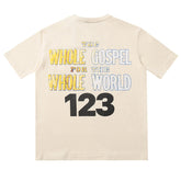 Fear Of God X RRR123 Dissolving Cross Letter Print T-shirt